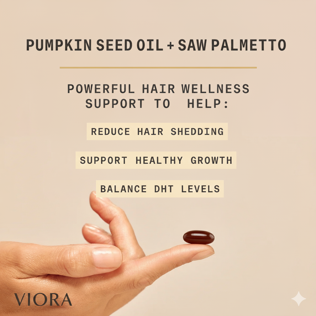 Viora Pumpkin Seed Oil + Saw Palmetto