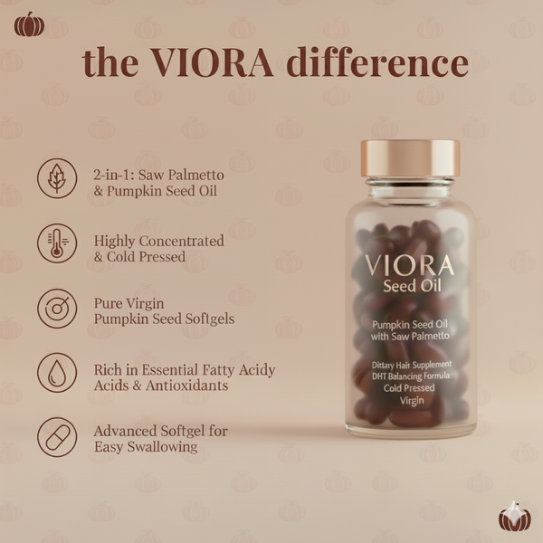 Viora Pumpkin Seed Oil + Saw Palmetto
